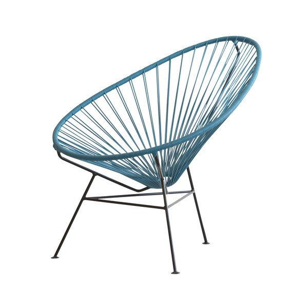 Modré kreslo OK Design Acapulco