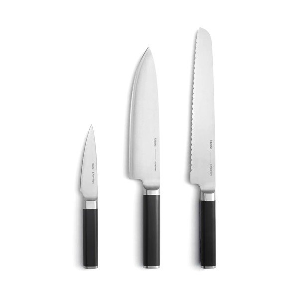 Súprava nožov 3 ks z nehrdzavejúcej ocele Trino – FABINI