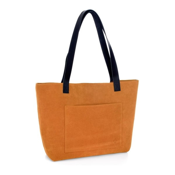 Oranžová kožená kabelka Woox Rostellum