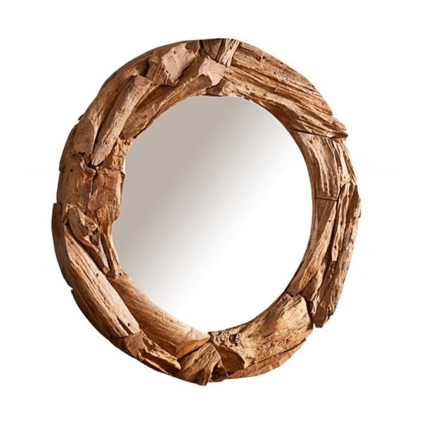 Nástenné zrkadlo z recyklovaného dreva SOB