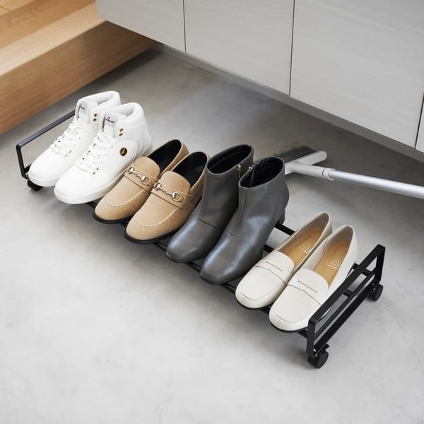 Čierny kovový stojan na topánky 83,5x14,5x27,5 cm Tower – YAMAZAKI-image-1