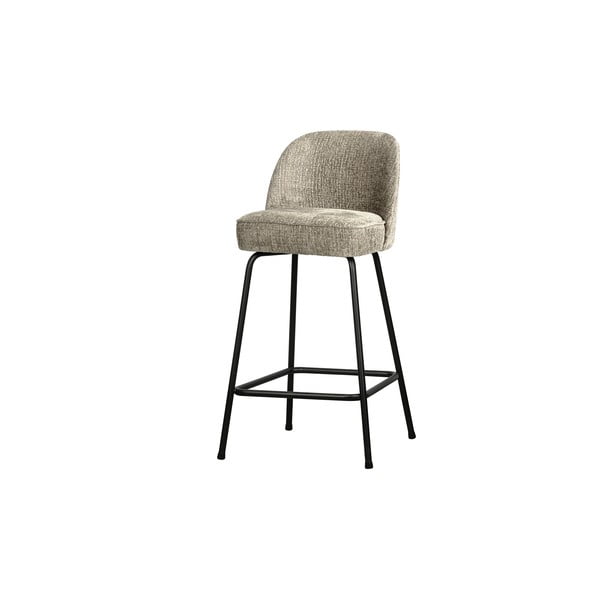 Krémovobiela zamatová barová stolička (výška sedadla 64 cm) Vogue – WOOOD-image-1