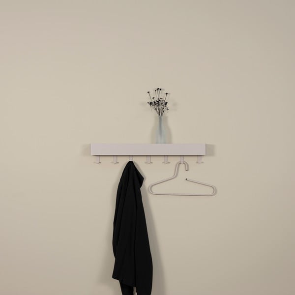 Taupe kovový nástenný vešiak s poličkou 72 cm Dax Play – Spinder Design-image-3