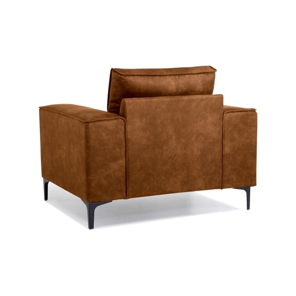 Hnedé kreslo z imitácie kože Copenhagen - Scandic-image-3