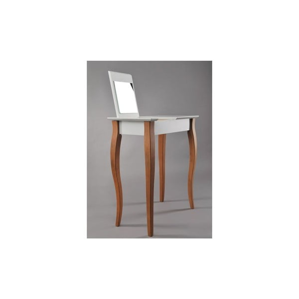 Biely toaletný stolík so zrkadlom Ragaba Dressing Table, dĺžka 65 cm-image-2