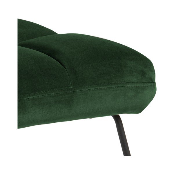 Zelené zamatové kreslo Alba – Actona-image-4