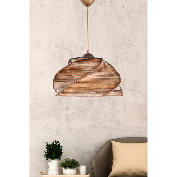 Béžové závesné svietidlo ø 36 cm Pentagone – Opviq lights
