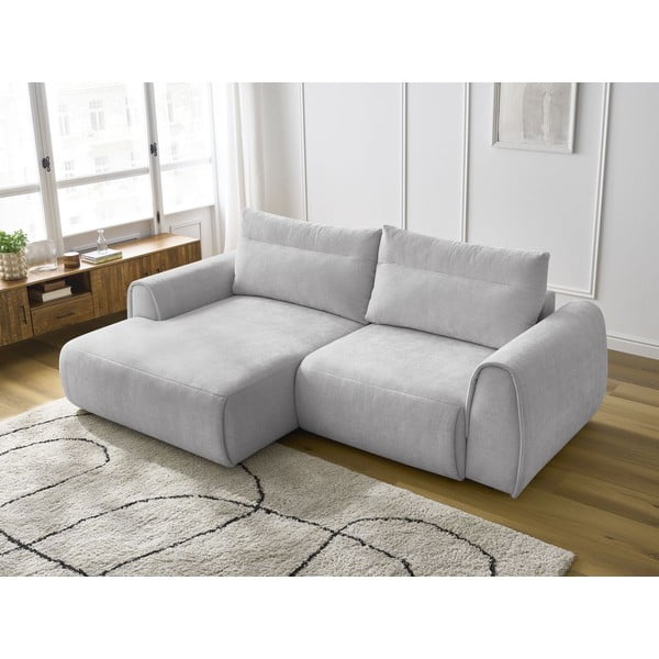 Svetlosivá rohová pohovka Aden – Bobochic Paris-image-1