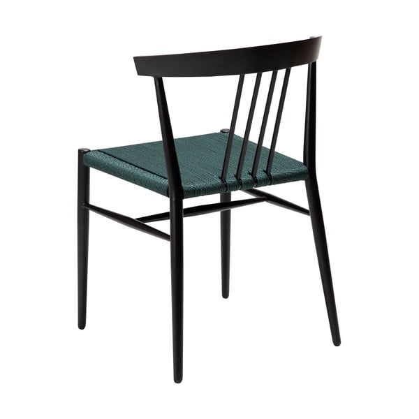 Čierno-tyrkysovomodrá jedálenská stolička Sava – DAN-FORM Denmark-image-4