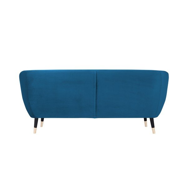 Modrá pohovka s čiernymi nohami Mazzini Sofas Benito, 188 cm-image-4