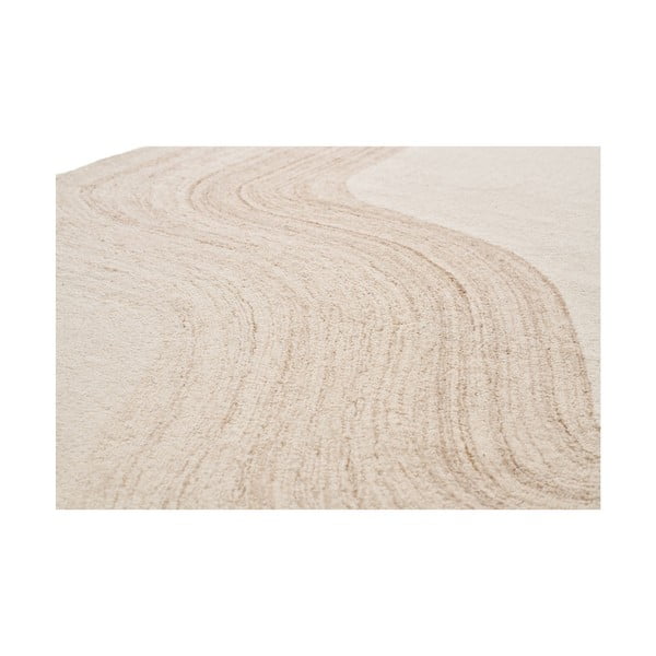 Krémový ručne tkaný vlnený koberec 160x230 cm Surat – House Nordic-image-2