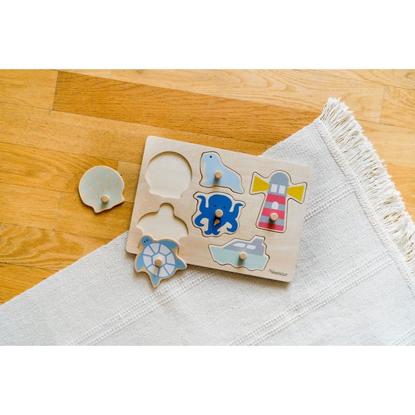 Drevené vkladacie puzzle (počet dielikov 6) Ocean – Kindsgut-image-3