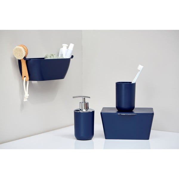 Tmavomodrý dávkovač na mydlo Wenko Brasil-image-3