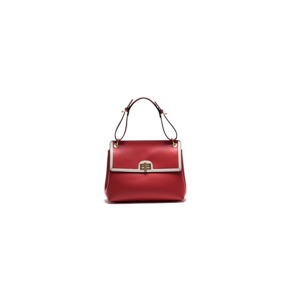 Kožená kabelka Anna Luchini 3043 Rosso