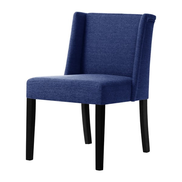 Modrá stolička s čiernymi nohami Ted Lapidus Maison Zeste
