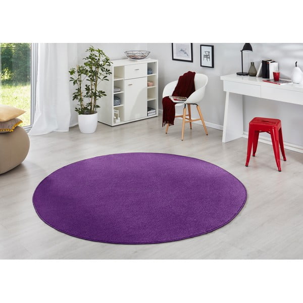 Tmavofialový okrúhly koberec ø 133 cm Fancy – Hanse Home-image-1