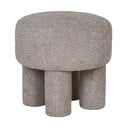 Svetlosivý taburet z textílie buklé Perth – House Nordic