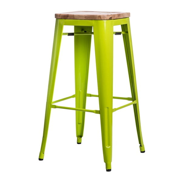 Zelená barová stolička D2 Paris Ash Wood