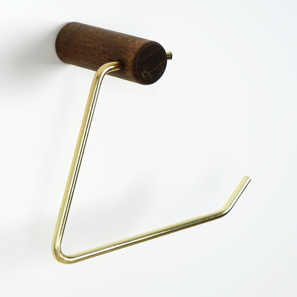 Nástenný drevený držiak na toaletný papier - Kalune Design-image-2