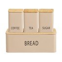 Kovové dózy v súprave 4 ks Tula – House Nordic