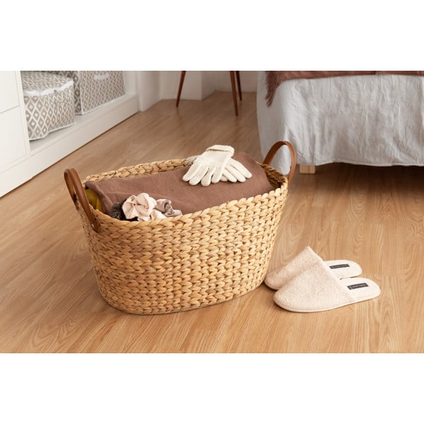 Kôš na bielizeň z morskej trávy v prírodnej farbe 100 l Belize – Compactor-image-2