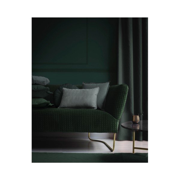 Modrá dekoratívna obliečka na vankúš Velvet Atelier Ris, 50 × 35 cm-image-1