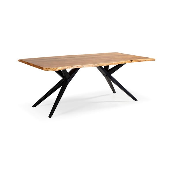 Jedálenský stôl s doskou z akácie v prírodnej farbe 100x200 cm Mudri – Marckeric