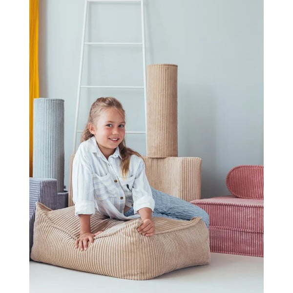 Menčestrový detský pohovkový vankúš v mentolovej farbe Roll – Wigiwama-image-1