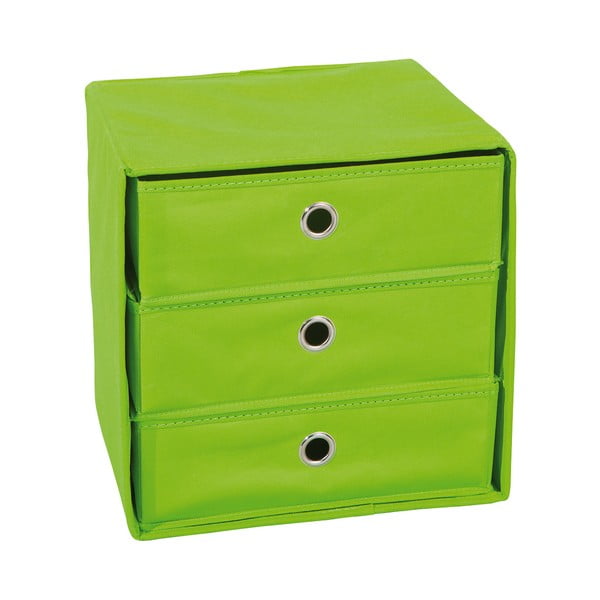 Zelený úložný box so zásuvkami 13Casa Lolly
