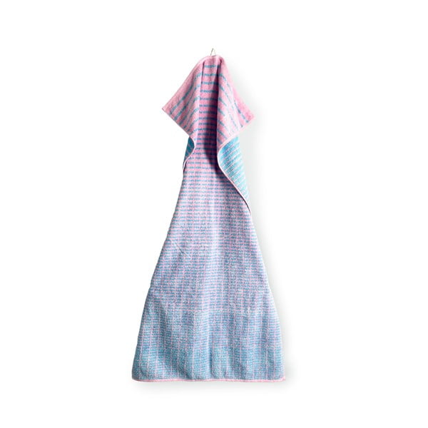 Modrý/ružový froté uterák s prímesou bambusu 50x100 cm Nuance – JUNA-image-4