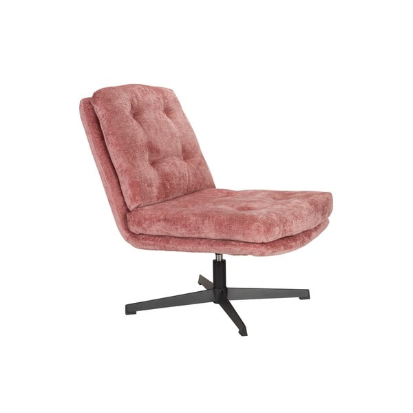 Ružové otočné kreslo Kai – White Label