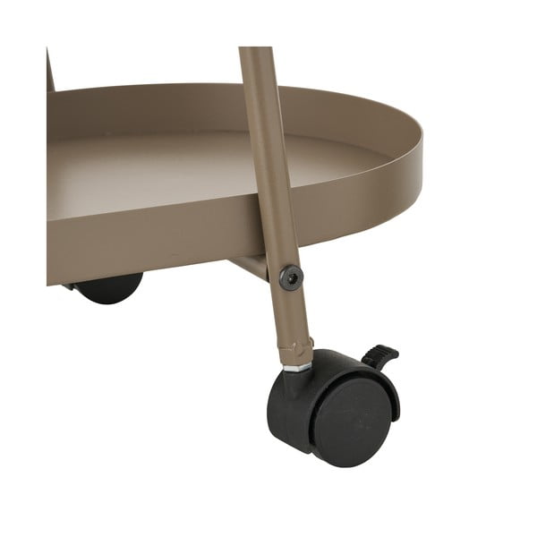 Kovový servírovací stolík na kolieskach 27,5x60 cm Empoli – House Nordic-image-3