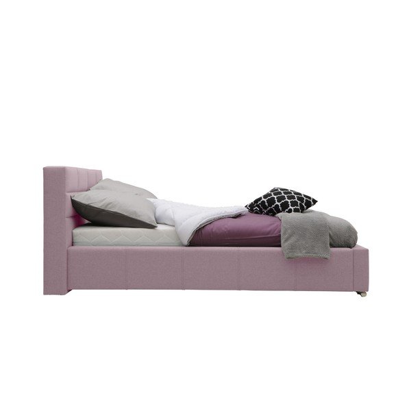 Svetloružová dvojlôžková posteľ Mazzini Beds Reve, 140 × 200 cm-image-2