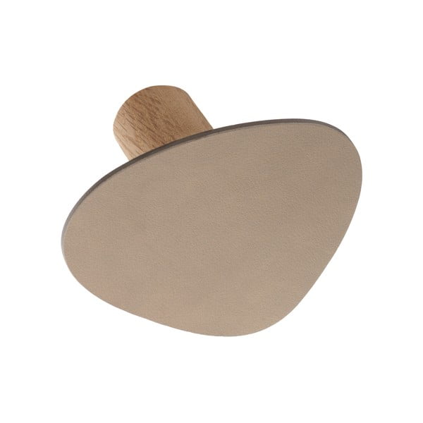 Sivobéžový nástenný oceľový háčik Dot L Nupo – LIND DNA