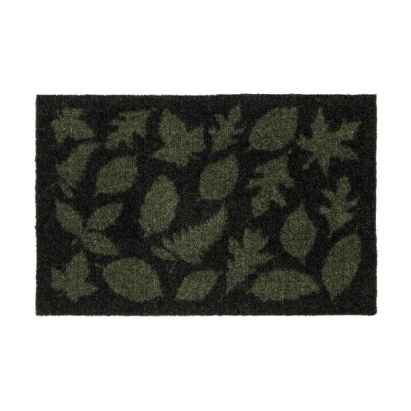Tmavozelená rohožka Tica copenhagen Leaves, 40 x 60 cm