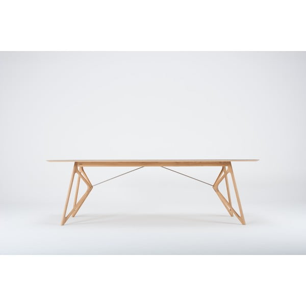 Jedálenský stôl z dubového dreva 240x90 cm Tink - Gazzda-image-3