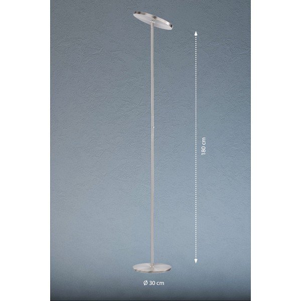 LED stojacia lampa v striebornej farbe (výška 180 cm) Fabi – Fischer & Honsel-image-1