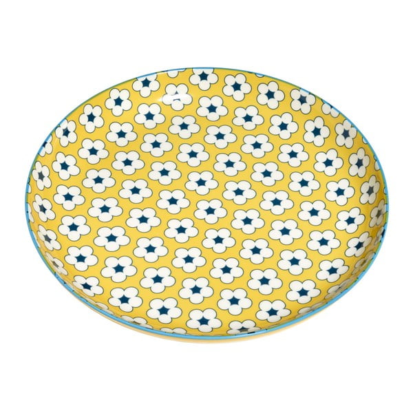 Žltý porcelánový tanier Maxwell & Williams Cotton Bud, ⌀ 9,5 cm