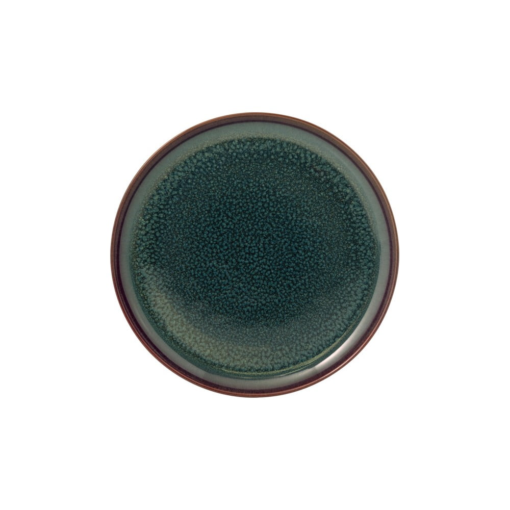 Zelený porcelánový dezertný tanier Villeroy & Boch Like Crafted, ø 21 cm