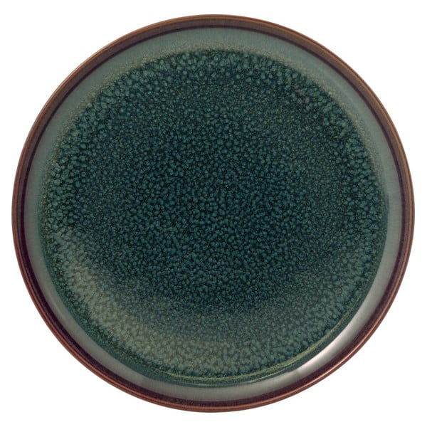 Zelený porcelánový dezertný tanier Villeroy & Boch Like Crafted, ø 21 cm
