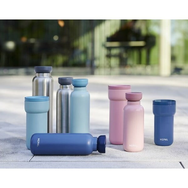 Tmavomodrá fľaša z nehrdzavejúcej ocele 350 ml Nordic denim – Mepal-image-2