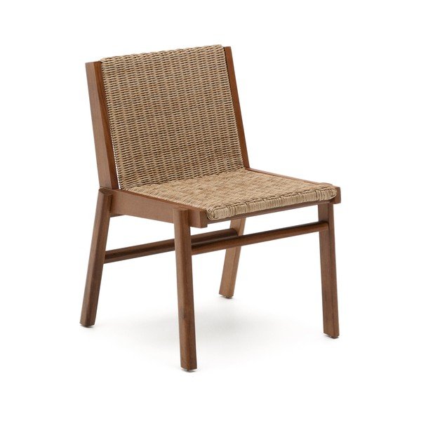 Drevená záhradná stolička v prírodnej farbe Itani – Kave Home