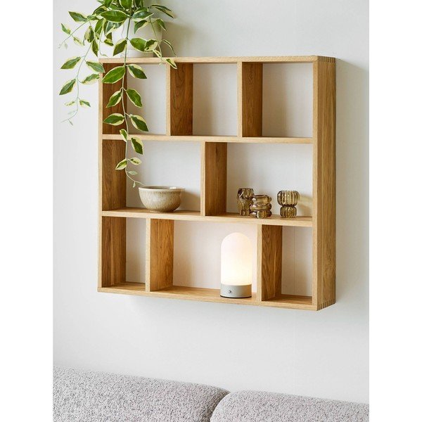 Biela/taupe kovová stolová lampa s plastovým tienidlom (výška  18 cm) Ashford – House Nordic-image-1