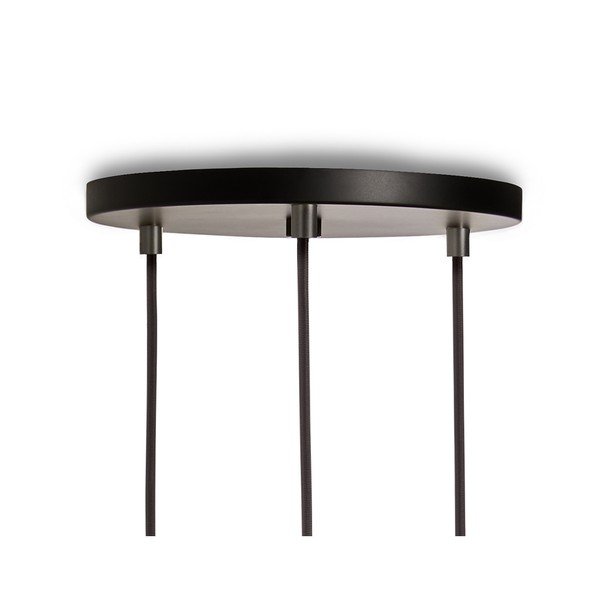 Tmavosivé stmievateľné závesné svietidlo ø 25 cm Triple Pendant – tala-image-3