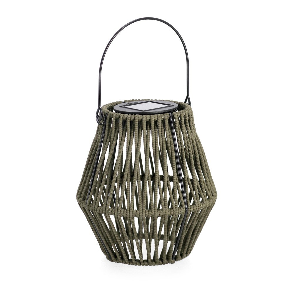 E-shop Khaki LED lampáš so solárnym panelom (výška 17 cm) Juny – Yes Everyday