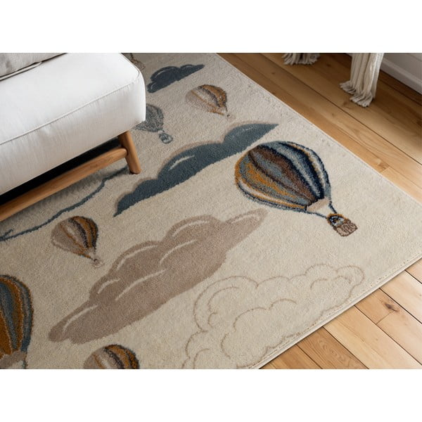 Krémový detský koberec 160x235 cm Hot Air Balloon – Hanse Home-image-1