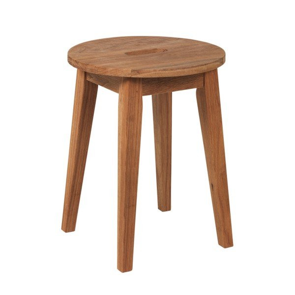 Prírodná nízka dubová stolička Rowico Frigg