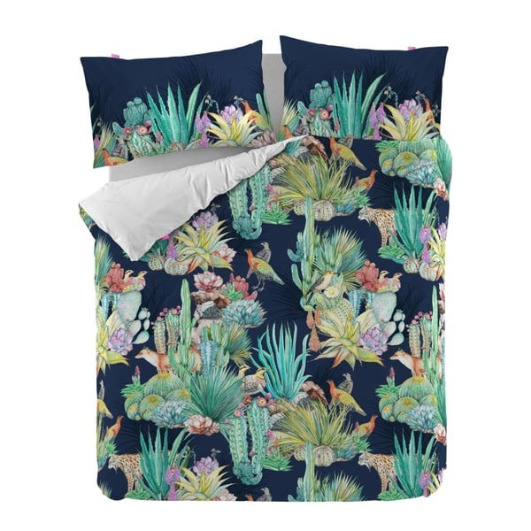 Bavlnená obliečka na paplón na dvojlôžko Happy Friday Cactus, 220 × 220 cm