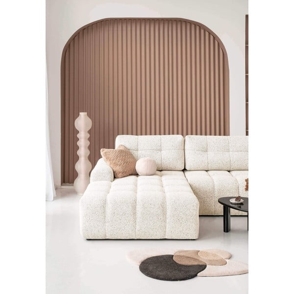 Krémová rozkladacia modulárna rohová pohovka s úložným priestorom (ľavý roh) Lulu – Miuform-image-4