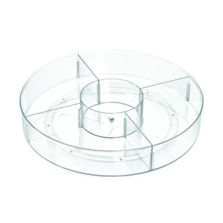 Okrúhly transparentný úložný box iDesign The Home Edit, ⌀ 45,7 cm